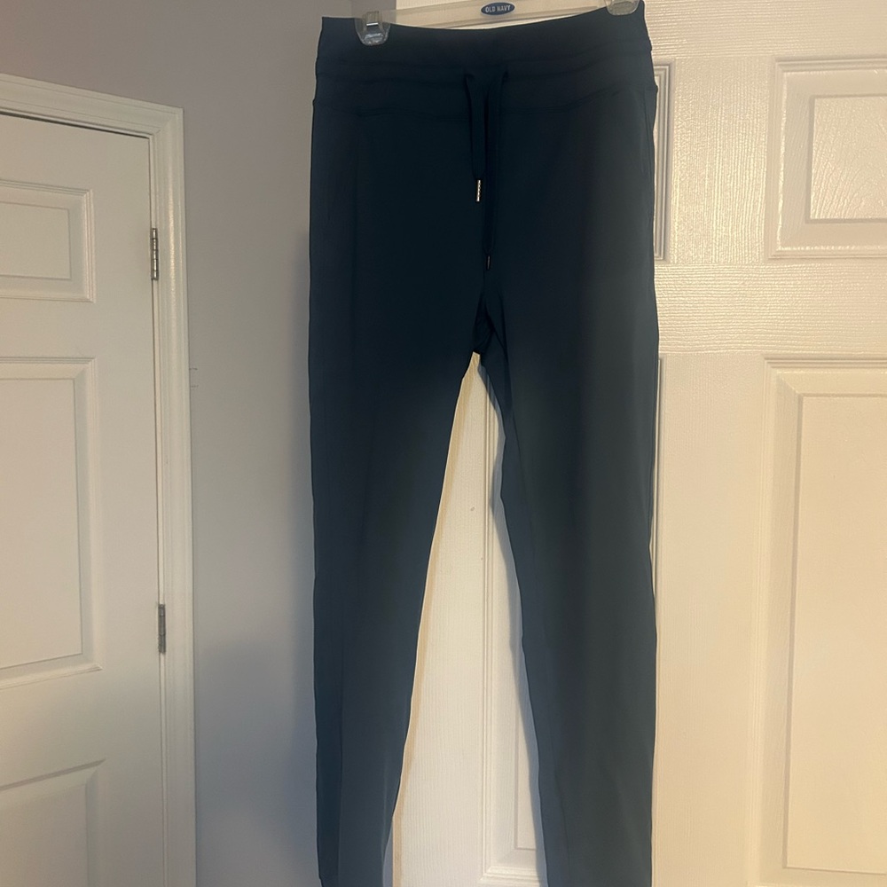 Blue Drawstring Slim Joggers